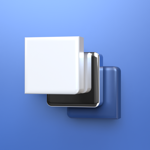 3D-Icon Ausfuehrungen Abstrakte 3D-Grafik für die Produktinformation "Ausfuehrungen"