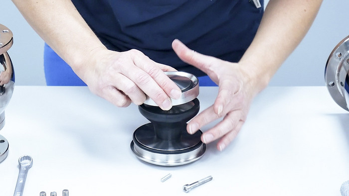 Membranwechsel Membran-Sicherheitsventils Membranwechsel an einem Membran-Sicherheitsventils